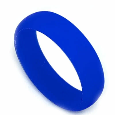 SAR - ANILLOS ACTIVOS SEGUROS 6mm Anillo Alianza de Boda Goma Silicona Azul Foto 1 de 2