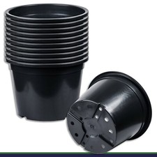 10 x Pflanztopf 80 L schwarz Ø 56 x 42 cm Blumentopf Pflanzgefäß Blumenkübel
