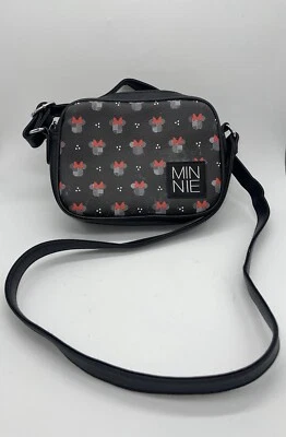 Disney Minnie Mouse DANIELLE NICOLE Black Crossbody Purse Bag - Image 1 of 4