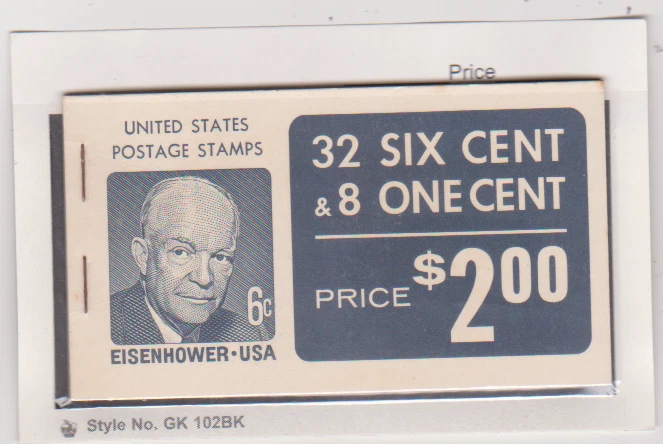 US Scott # 1393a & 1278a # BK119 MNH Complete Booklet, Dull Gum - Image 1 of 1