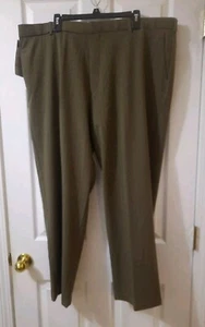 Dockers Pro Style Pants 44x30 Mens Stain Defend Flat Front Olive Grn Pin Stripe - Bild 1 von 6