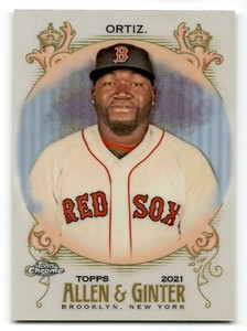 2021 Topps Allen & Ginter Chrome David Ortiz Refractor Baseball Card