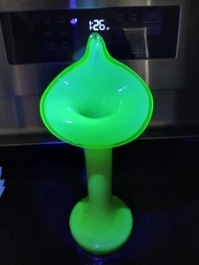 Very Rare 9 3/4" Vintage Amber Bohemian/Czech Glass Jack In The Pulpit Vase - Picture 1 of 12