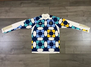Adidas Algeria Training Top 1/4 Zip Pullover Uomo Large Slim Fit Nuovo HF1461 - Foto 1 di 9