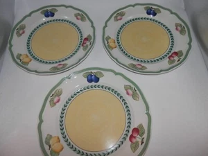 3 Villeroy & Boch French Garden Fleurence Dinner Plates 10.5" Very nice Cond - Picture 1 of 7