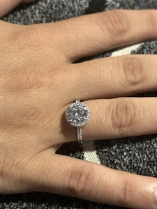 925 Sterling Silver Engagement Ring - Picture 1 of 5