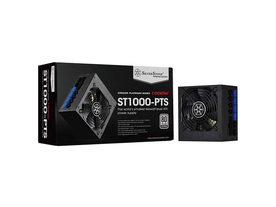 SilverStone 1000W, ATX, single +12V rails with 83A output, Silent 120mmFan with - Image 1 of 1