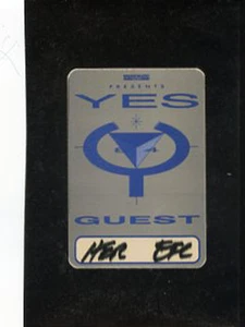 Yes - 1984 - 90125 tour - satin guest pass hershey pa - Picture 1 of 1
