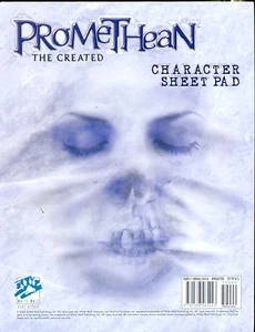 WORLD OF DARKNESS PROMETHEAN CHARACTER SHEET PAD - Picture 1 of 1