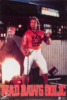 Mad Dog Golic Poster Vintage Reproduction METAL SIGN 8 x 12 - Image 1 of 4