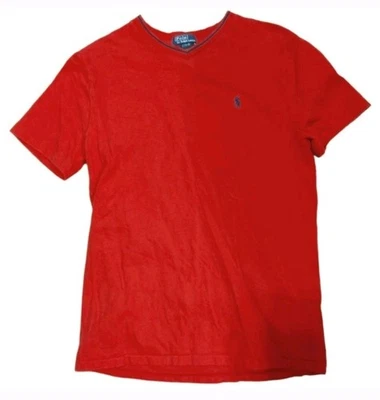 Polo By Ralph Lauren Solid Red Tee Shirt Size L 14 16 - Image 1 of 3