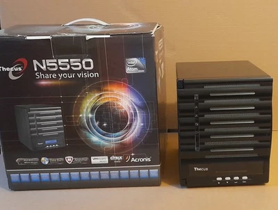 NAS Thecus N5550 5-bay Linux Atom D2550 Network Attached Storage Server - Immagine 1 di 4