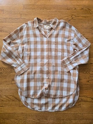 Camisa Maeve By Anthropologie The Bennet Abotonada Manga Larga Talla Grande Foto 1 de 4