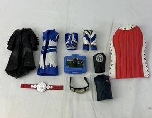 WWE + Wrestling Figure Championship Belts and Accessories LOT OF 10 - Picture 1 of 8