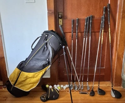 LH Wilson Ultra Strata Set Golf Clubs Men’s Left Driver Irons Putter Bag Woods - Image 1 of 4