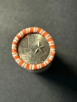 2004 D TEXAS STATE QUARTER FED MACHINE ROLL - MINT, UNCIRCULATED - Image 1 of 3