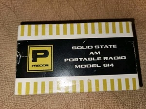 Precor Solid State AM Portable Radio Model 614 in Box - Picture 1 of 6