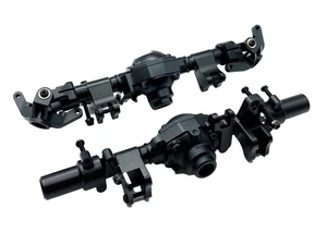 HRP Racers Edge Black Aluminum Axle Housing Set Front And Rear For Cen F450 - Picture 1 of 5