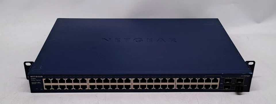 NETGEAR PROSAFE GS748T 48-PORT GIGABIT SMART SWITCH GS748T v3 - Image 1 of 4