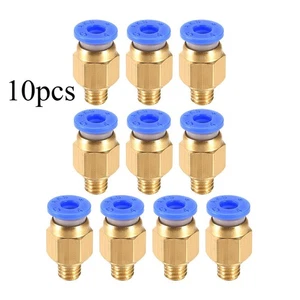 M6 Tube Fitting for 3D Printer Push Fixings, for 4mm Tube 1.75mm Filament 10pcs - Afbeelding 1 van 4