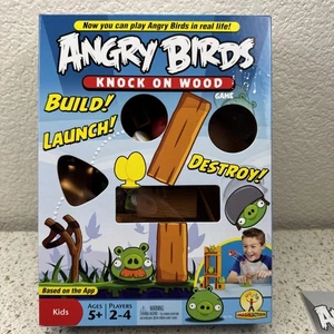 Angry Birds Knock on Wood Spiel KOMPLETT Mattel 2010 Strategie Schweine Kinder - Bild 1 von 12