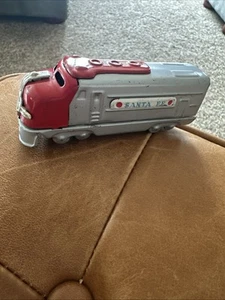 Vintage Locomotive Miniature Santa Fe Tin Model Train 4" Toy 1950s JAPAN - Picture 1 of 12