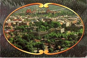 Cartolina Medford Oregon Scenic City veduta aerea continentale cromata 2006 - Foto 1 di 2