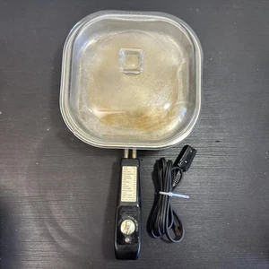 Vintage Sunbeam Electric Skillet FP-ST 9”x9” Works - Picture 1 of 5