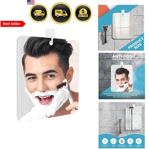 Fogless Shower Mirror for Shaving Bathroom Mirror Wall Mount Anti Fog Clear - Picture 1 of 10