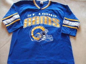 ST LOUIS RAMS SHIRT T-SHIRT TOP BOYS LARGE  - Picture 1 of 5