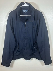 Polo Ralph Lauren Men’s Full Zip Jacket Size XXL Navy Windbreaker - Picture 1 of 4