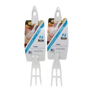 Hutzler LOPOL Reinforced Nylon Waffle Cooking Fork , 2 Pack - White - Picture 1 of 3