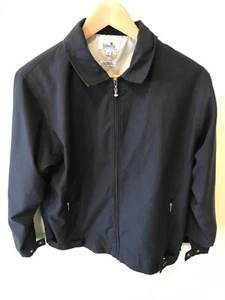 Ashworth men’s zip up windbreaker golf jacket black size M excellent condition - Picture 1 of 9