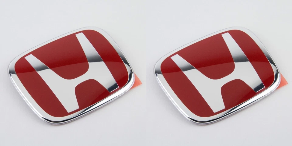 Emblema insignia roja delantera trasera estilo genuino 2 piezas para Civic Sedán 2006-2015 Foto 1 de 4