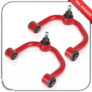 Front Upper Control Arms Fits Ford F-150 2004-2019 2-4" Lift Red Adjustable - Picture 1 of 10