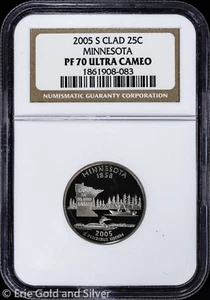 2005-S 25C Proof Minnesota State Quarter NGC PF 70 UC - Picture 1 of 4