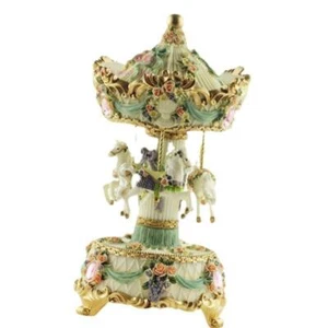 Carousel Music Box Valentines Day Wedding Home Rotating Horse Musical Box - Picture 1 of 6