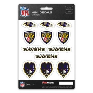 Baltimore Ravens - Set Of 12 Sticker Sheet - Picture 1 of 1