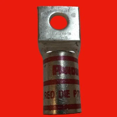 Panduit Pan-Lug™ LCA350-12-X Comp. Lug, 350, Tin Plt Copper, Strt, One 1/2" Stud - Image 1 of 4