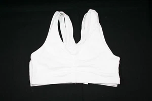 915B1 Barely There X570 2-Pack Cotton Active Racerback Bra MD White (NWD) - Picture 1 of 2