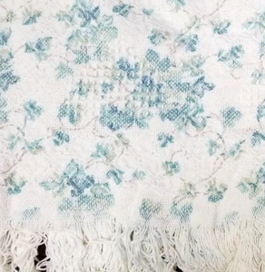 Handmade Crochet Afghan Throw Blanket 46 x 59" + Fringe Granny Core Cottage Core - Picture 1 of 4
