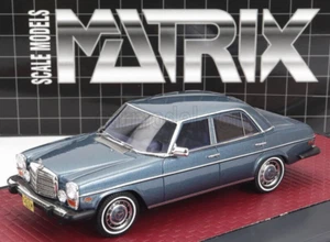 wonderful resin-modelcar 1/43 MERCEDES-BENZ 300D/8 W115 USA 1976 -blue metallic- - Picture 1 of 6