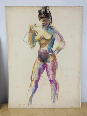 Figura de colección John Huszer 1913-83 estudio arte moderno mujer mediados de siglo fauvista Foto 1 de 4