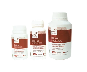 New Emu Tracks Emu Oil 750mg Capsules 60, 100, 250 Caps All Size - Picture 1 of 4