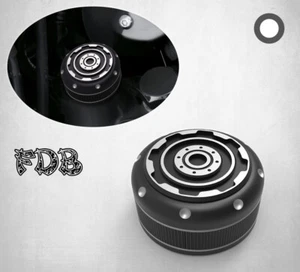 Fit H-D 2006-2017 DYNA Smashing Gear Contrast Cut Oil Tank Dipstick Cover - Picture 1 of 9