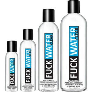 FuckWater Clear H2O Water Based Personal Lubricant - Choose Size - Picture 1 of 8