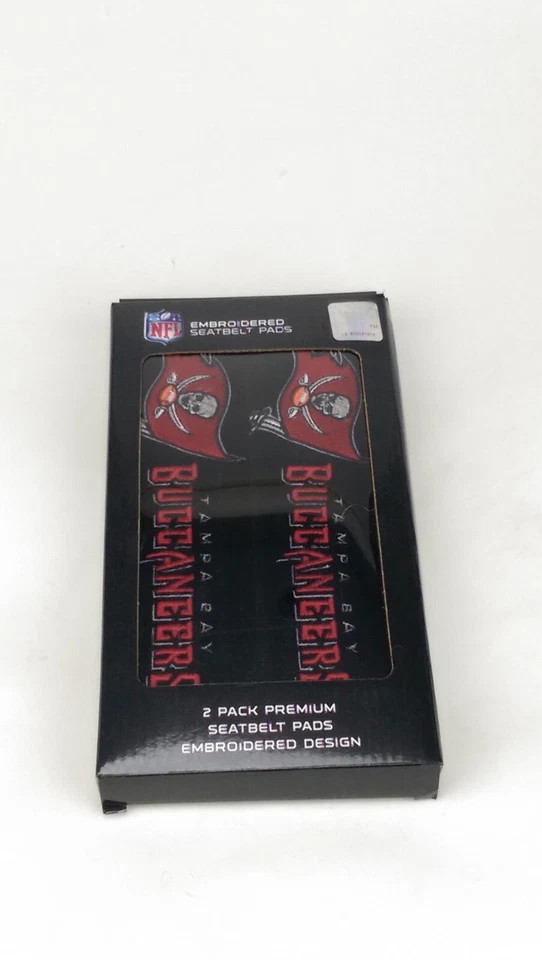 Almohadillas para cinturón de seguridad/cubiertas para hombreras NFL Tampa Bay Buccaneers CarTruck 2 piezas Foto 1 de 4