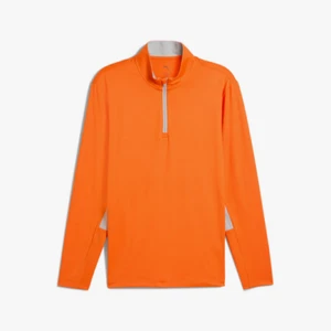 New Puma Pure 2.0 Golf 1/4 Zip Pullover Rickie Orange Pick Size - Picture 1 of 4