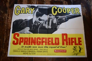 SPRINGFIELD RIFLE, 1952, Rare Cinema Quad Poster, GARY COOPER - Picture 1 of 5