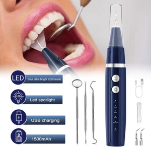 Plaque/Tartar Remover for Teeth Dental Calculus Remover Cleaning Kit with LED US - Picture 1 of 14
